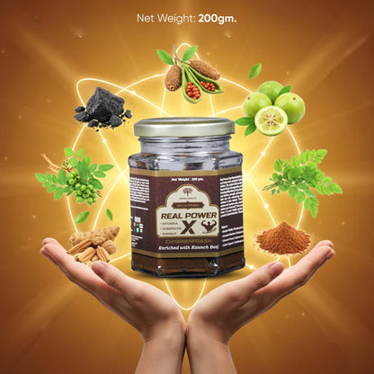 Real Power X Chyawanprash – Ayurvedic Stamina, Strength & Energy Booster (200g)