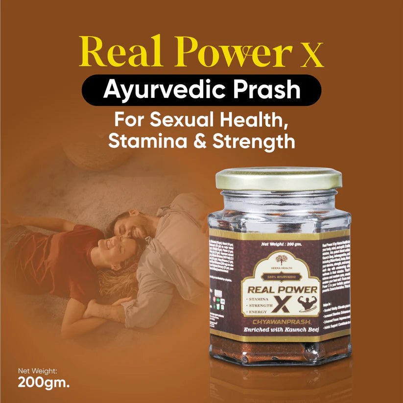 Real Power X Chyawanprash – Ayurvedic Stamina, Strength & Energy Booster (200g)