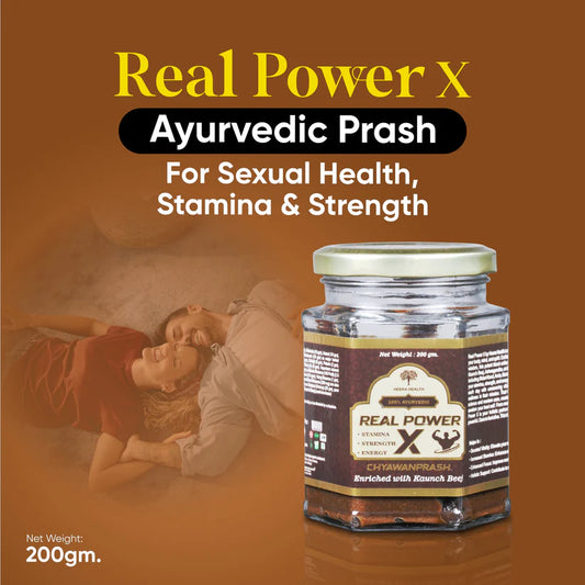 Real Power X Chyawanprash – Ayurvedic Stamina, Strength & Energy Booster (200g)