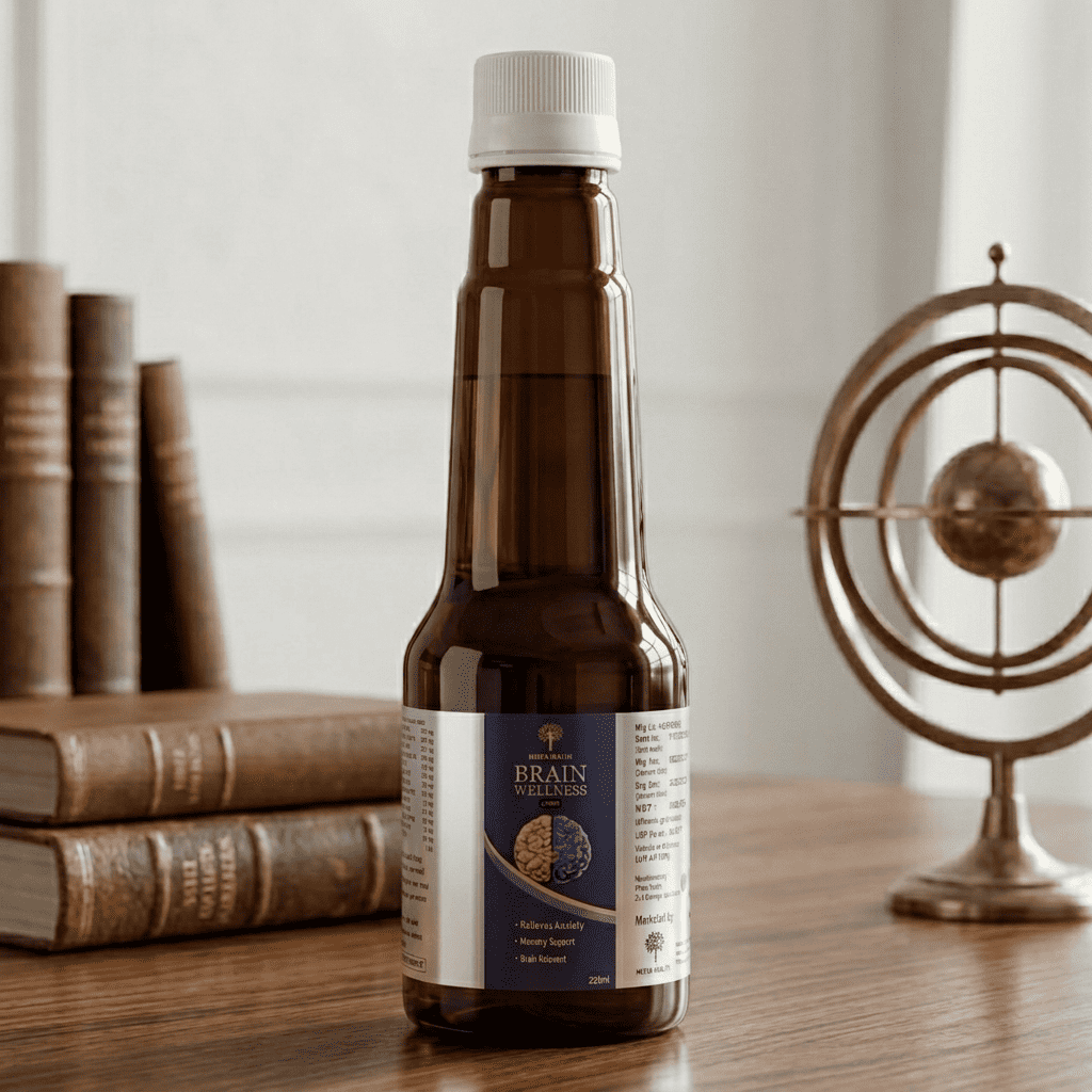 Brain Wellness Syrup – 100% Natural Brain Booster & Relaxant (200ml)